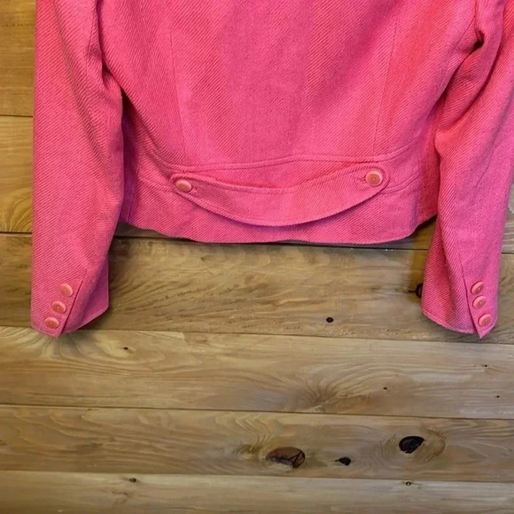 Womens Carlisle Silk shell pink Jacket SZ 10 Acetate lining party wedding casual - Picture 7 of 8